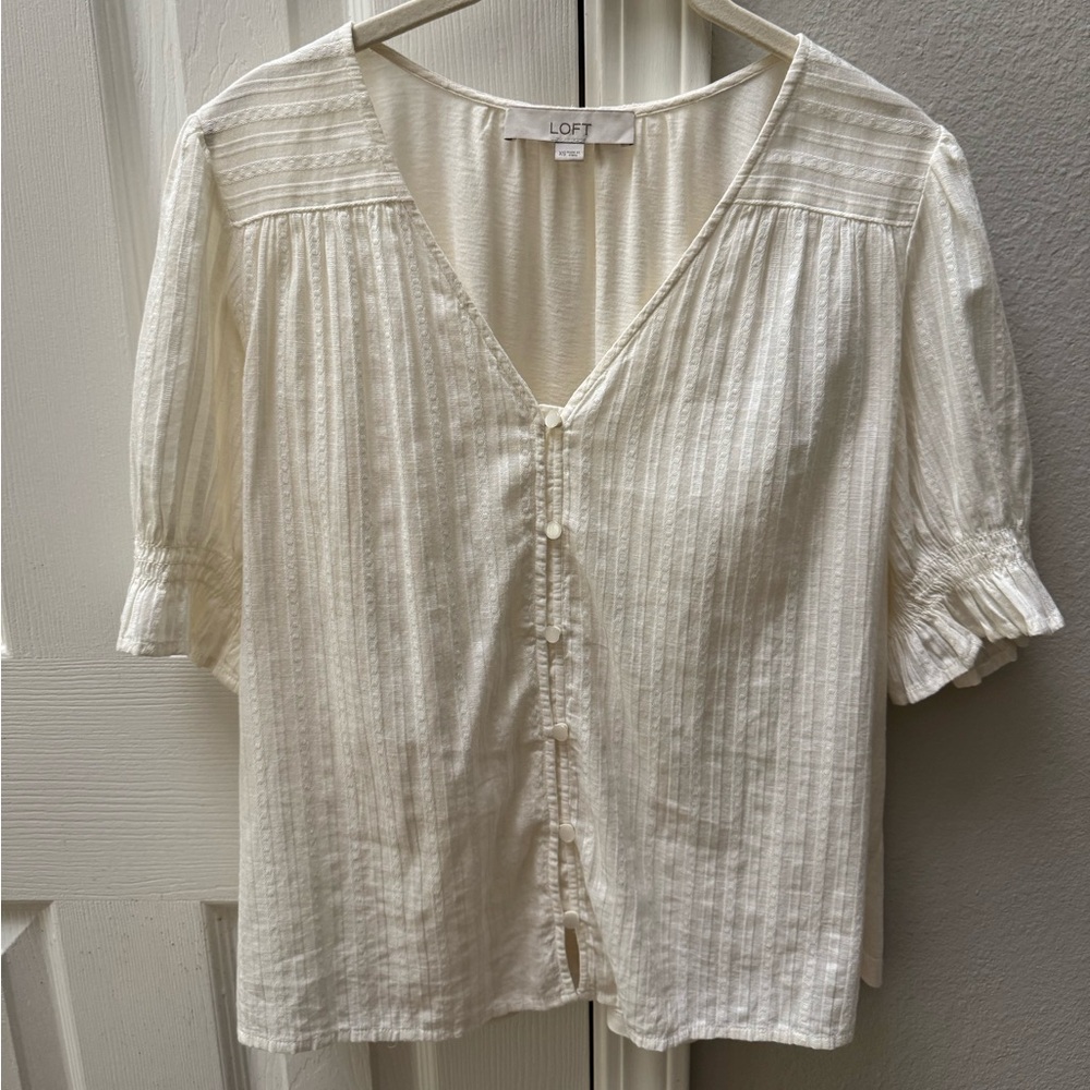 LOFT OFF WHITE TOP XS